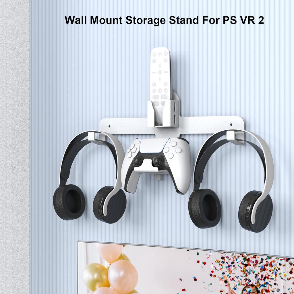 Space Saving Storage Bracket Wall Mount Holder Stand Display Rack for PSVR2 Virtual Reality Headset Accessory