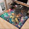 Underwater two Sea Turtles Office Rug Chair Mat, Entryway Carpet, Suitable for Front Door, Bedroom, Living Room, Desk, Holiday Gift