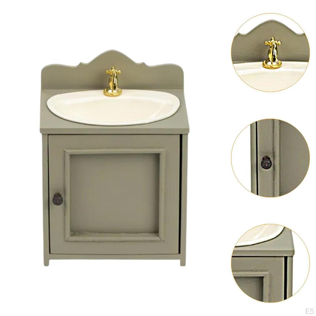 1/12 Аксессуары для ванной комнаты Мини-ванна для кукольного домика