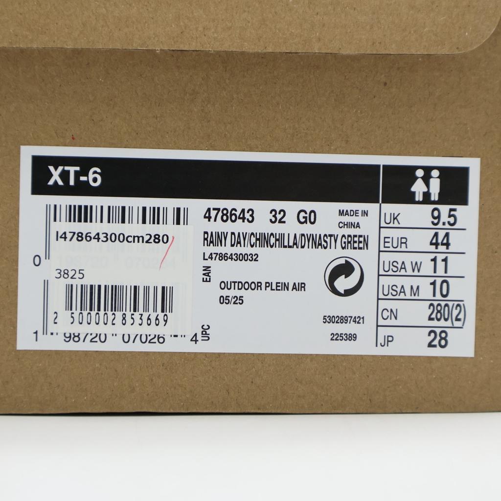 L47864300 Salomon XT-6 Rainy Day Chinchilla Dynasty Green (Мужской)