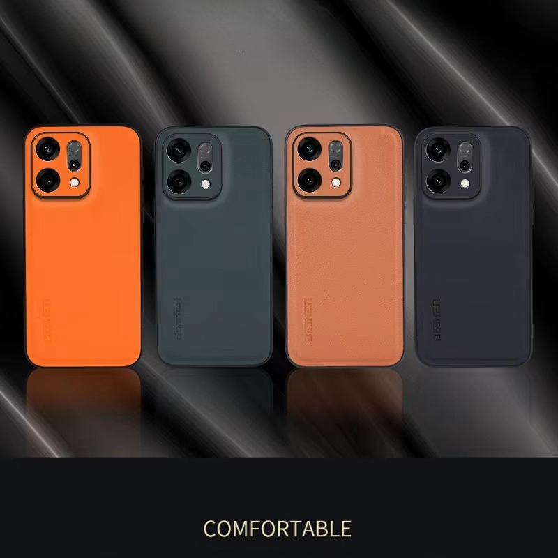 Чехлы для Oppo K13 Turbo Pro из углеродного волокна и ПУ кожи, противоударный чехол для Reno 14 13 11 Pro A5 5G, мягкий бампер