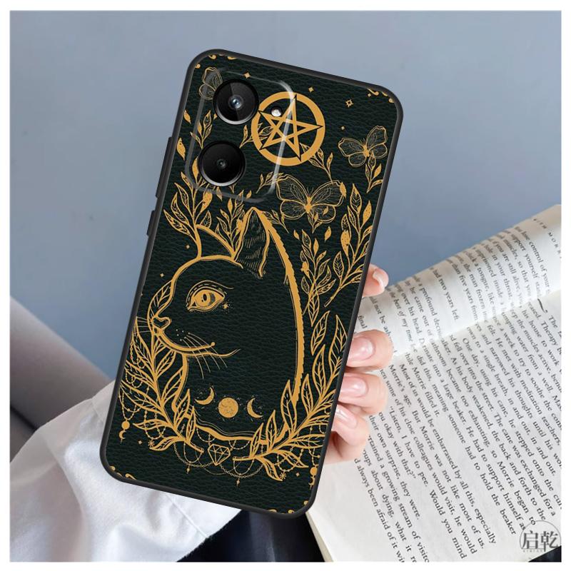 Witch Cat For Realme 15 10 11 13 12 14 Pro Plus C65 C67 C71 C63 C61 C55 C51 C53 C75 GT6 GT7 Pro Case