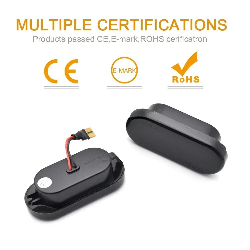 NEW 2pcs For SEAT Ibiza 6L Cordoba Toledo Leon MK1 MK2 LED Dynamic Side Marker Light Turn Signal Light for Octavia