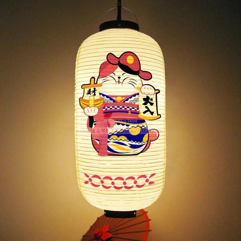 Водонепроницаемый фонарь из ПВХ в японском стиле для улицы, суши, сашими, ресторана Izakaya, декоративный фонарь для новогодней вечеринки
