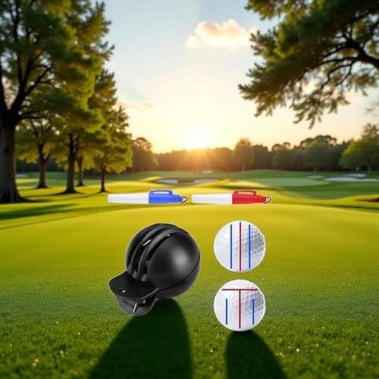 Fade-resistant golf ball liner advanced design marking tool One alignment two stamp markers easy on-course accessories.