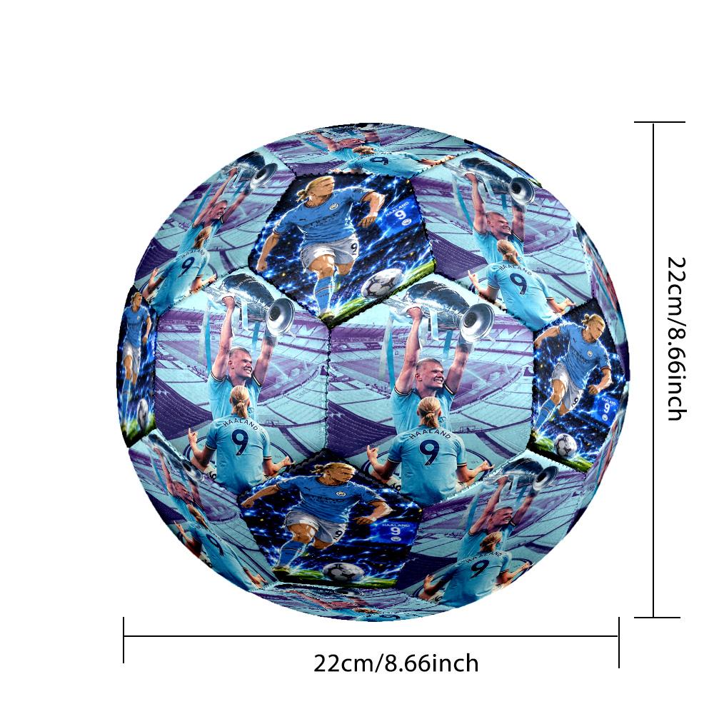 Haaland Danish National Football Team Size 5 Soccer Ball Machinestitched Indooroutdoor Training And Matches Perfect Commemorative Gift For Soccer Love