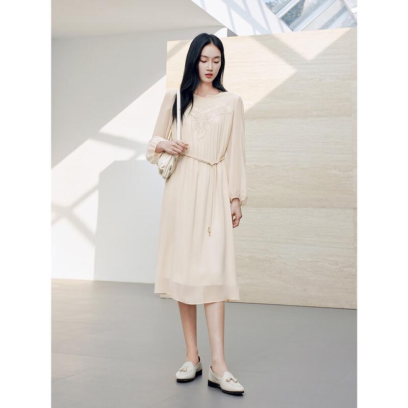 Элегантное платье-трапеция из шифона с кружевом Anna Co