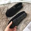 Женская зимняя обувь, роскошные горячие теплые домашние мокасины для дома, женские тенденции 2024 года, удобные туфли на плоской подошве, повседневные уличные зимние туфли с мехом