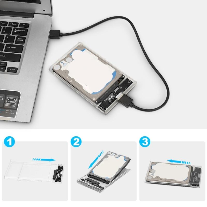 Корпус-бокс для 2,5-дюймовых жестких дисков USB 3.0 / USB 3.1, корпус-бокс для жестких дисков, сменный корпус для ПК, ноутбука