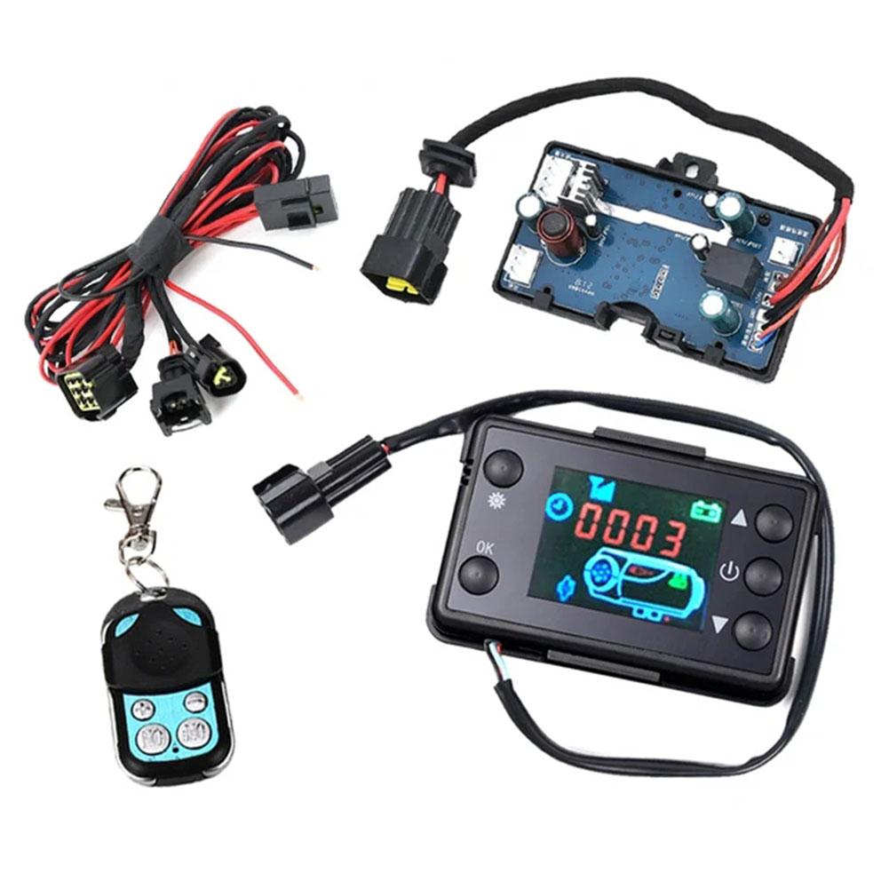 For 12V 5KW Control Board Motherboard LCD Monitor Switch+Remote Control Car Air Diesel Parking Heater Car Heater Accessories