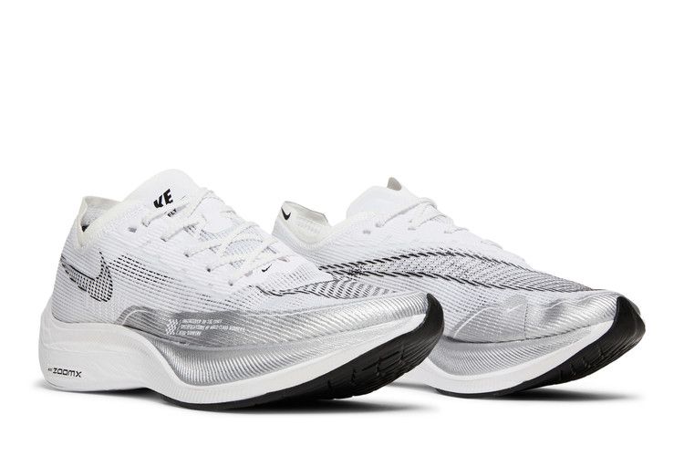 Women's Sneakers Nike ZoomX Vaporfly Next% 2 White Metallic Silver (Women's) White/Metallic Silver/Black