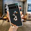 Милый мультяшный астронавт Для Google Pixel 9 8 7 6 Pro Чехол для телефона Для Pixel 6A 5 4 5A 4A 3A XL 5G Силиконовый Ударопрочный Прозрачный Чехол
