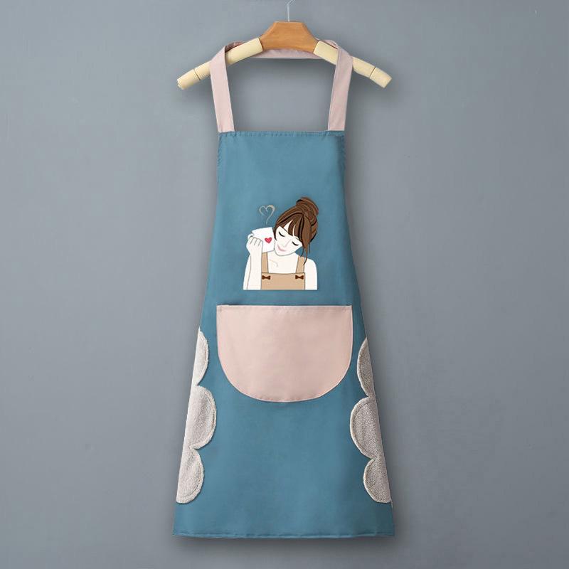 Водонепроницаемый и маслостойкий ПВХ фартук с логотипом и поясным ремнем для кухни и общественного питания