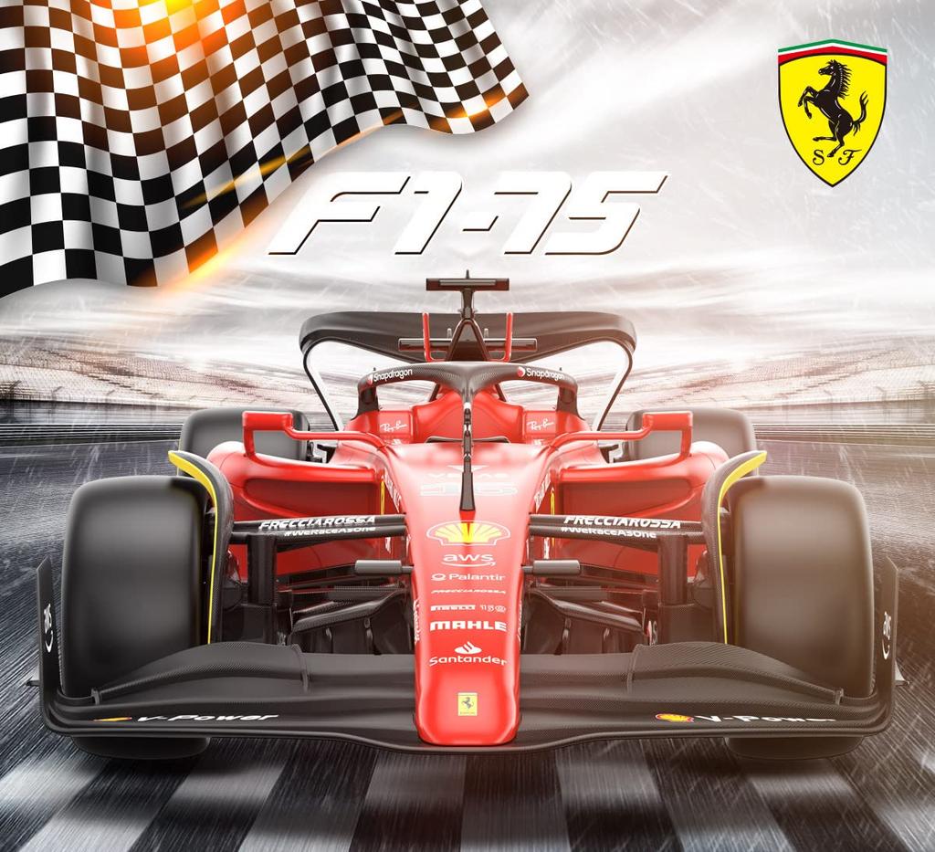 Модель Ferrari F1-75 на радиоуправлении, Rastar, масштаб 1:18, 2022, Ferrari First Class Equation, Автомобиль на радиоуправлении, Гоночный автомобиль F1