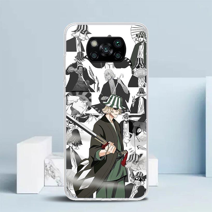 Bleach Киске Урахара Мягкий чехол для Xiaomi Poco F7 Ultra X7 X6 X5 Pro M7 Чехол для телефона Redmi 15 15C 13 13C 12 12C 10 10C Печать She