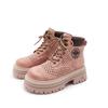 White deer with limited hollow Martin boots women's outdoor mountaineering rhubarb boots first layer pigskin tooling boots