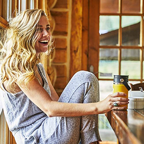 Flex Sip Wide Mouth Coffee Stainless Steel Bottle, 12oz (354ml), Indigo, Insulated (Official Japanese Product)