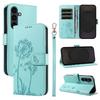 For Samsung Galaxy S25 FE Leather Wallet Case with Strap Dandelion Imprint Phone Stand Cover