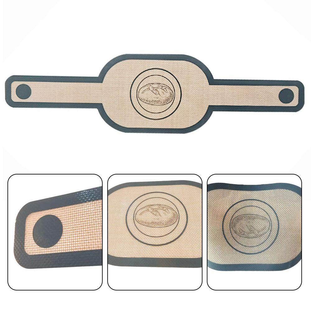 Овальный коврик для выпечки, антипригарный слинг для хлеба, многоразовый силиконовый коврик для выпечки, кухонная выпечка