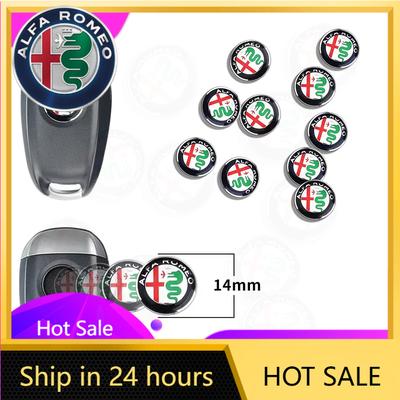 Автомобильные наклейки Для Alfa Romeo Для Alfa Romeo Giulietta Giulia 147 156 159 Mito GT 10x 14 мм Наклейка-значок на ключ автомобиля Символ Логотип Ключ S