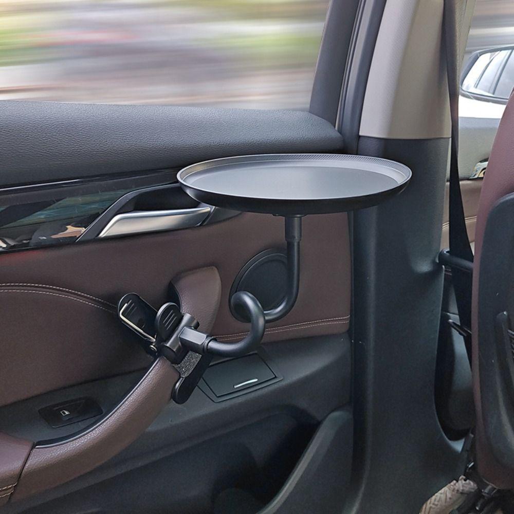 with Clamp Car Cup Holder Tray 360° Swivel Arm Car Tray Table Drink Stand  Mobile Phone Holder
