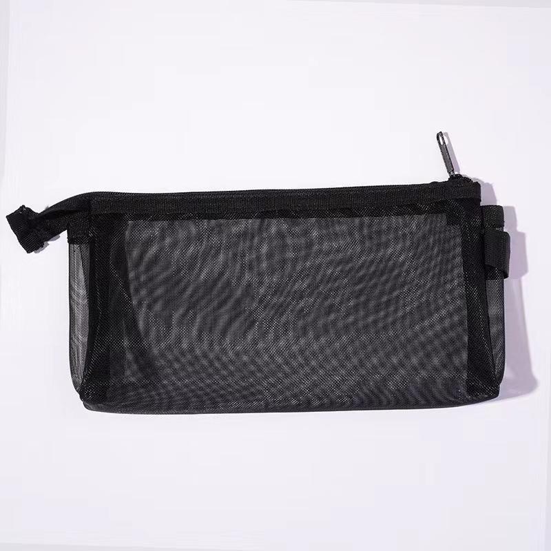 Сетчатый пенал прозрачный чехол для ручек милый простой эстетичный органайзер для сумки офисные школьные принадлежности для студенческой канцелярии