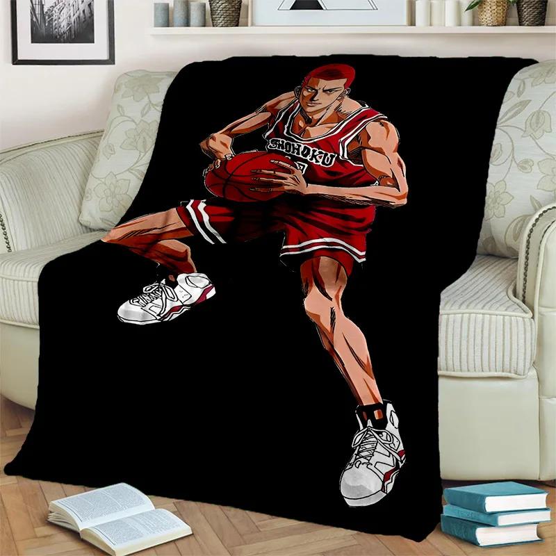 Баскетбольное аниме Slam Dunk, мультяшное одеяло, мягкое одеяло для дома, спальни, кровати, дивана, пикника, путешествия, офиса, одеяло, детское одеяло