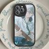 Мультяшный инопланетянин Сцена Иван Тилл Чехол для телефона Для IPhone 16 15 14 13 12 11 Pro Max Plus Ударопрочный кожаный чехол