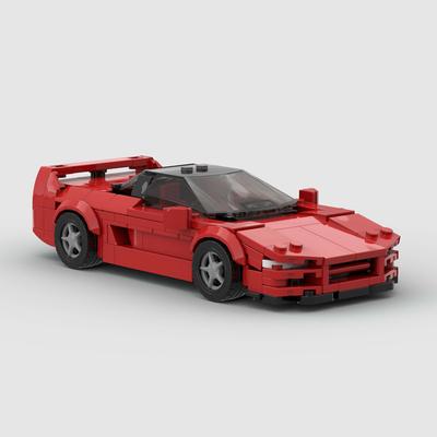 NSX NA 1 MOC Городской Автомобиль Гонщик Строительные Блоки Кирпич Гоночная Модель Всемирно Известные Наборы Суперкаров Детские Игрушки Подарок