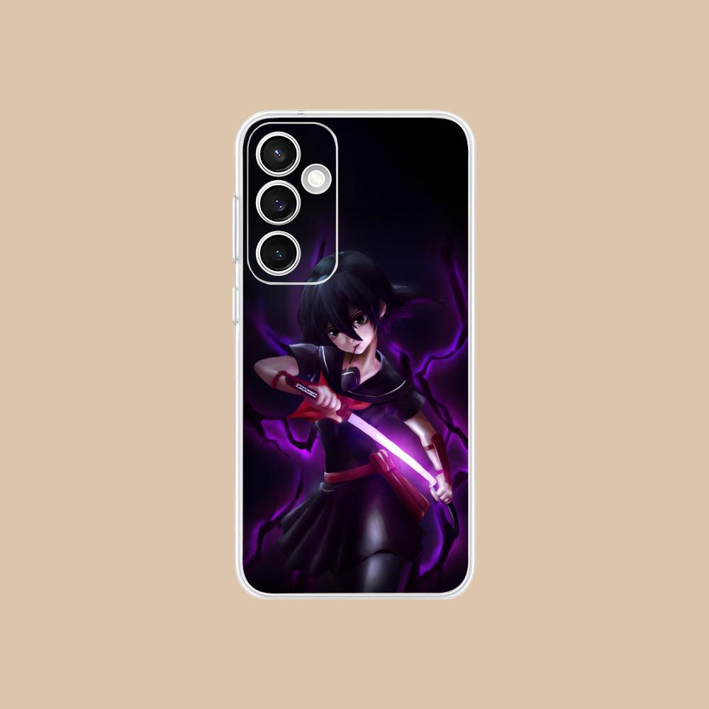 Прозрачный чехол для мобильного телефона Akame Kurome для Samsung Galaxy S25 S24 S23 S22 S21Plus FE Ultra Цветная обложка
