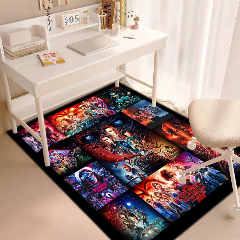 Halloween horror horror theme Stranger Things carpet home living room decoration table and chairs anti slip door mat outdoor picnic mat carpet A6