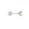Vivicate 14k 3mm Basic Cubic Stud Earrings
