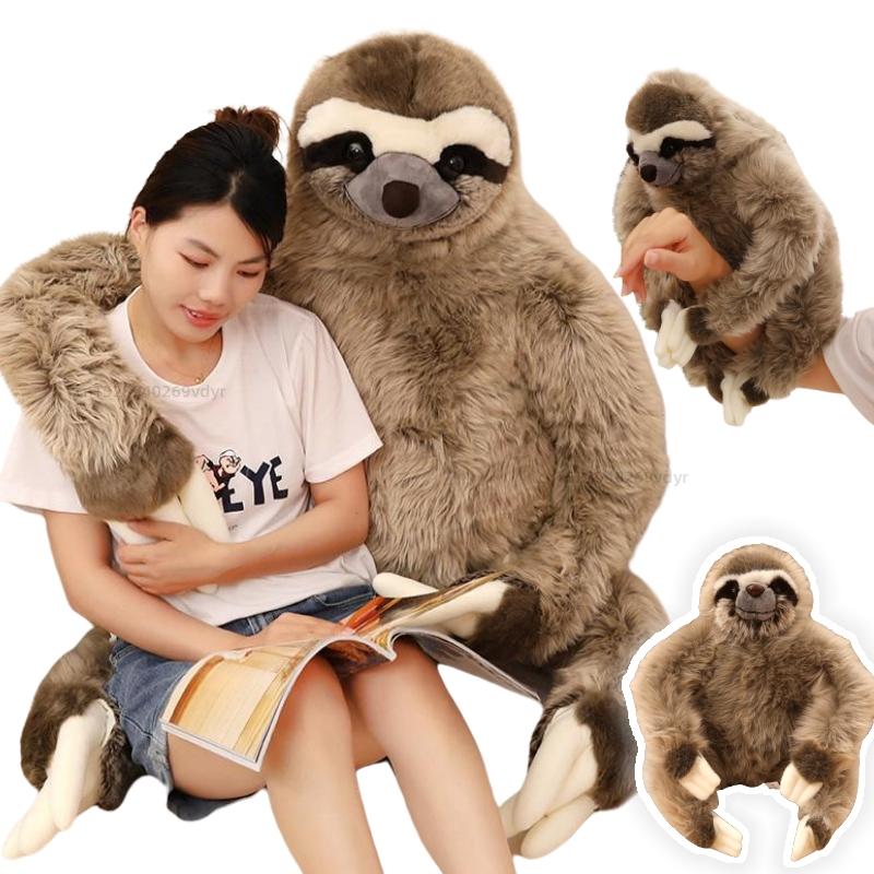 23-70cm Simulation Sloth Soft Dolls Animals Pillow Cartoon Creative Decor Toys Baby Comfort Christmas Halloween Birthday Gifts