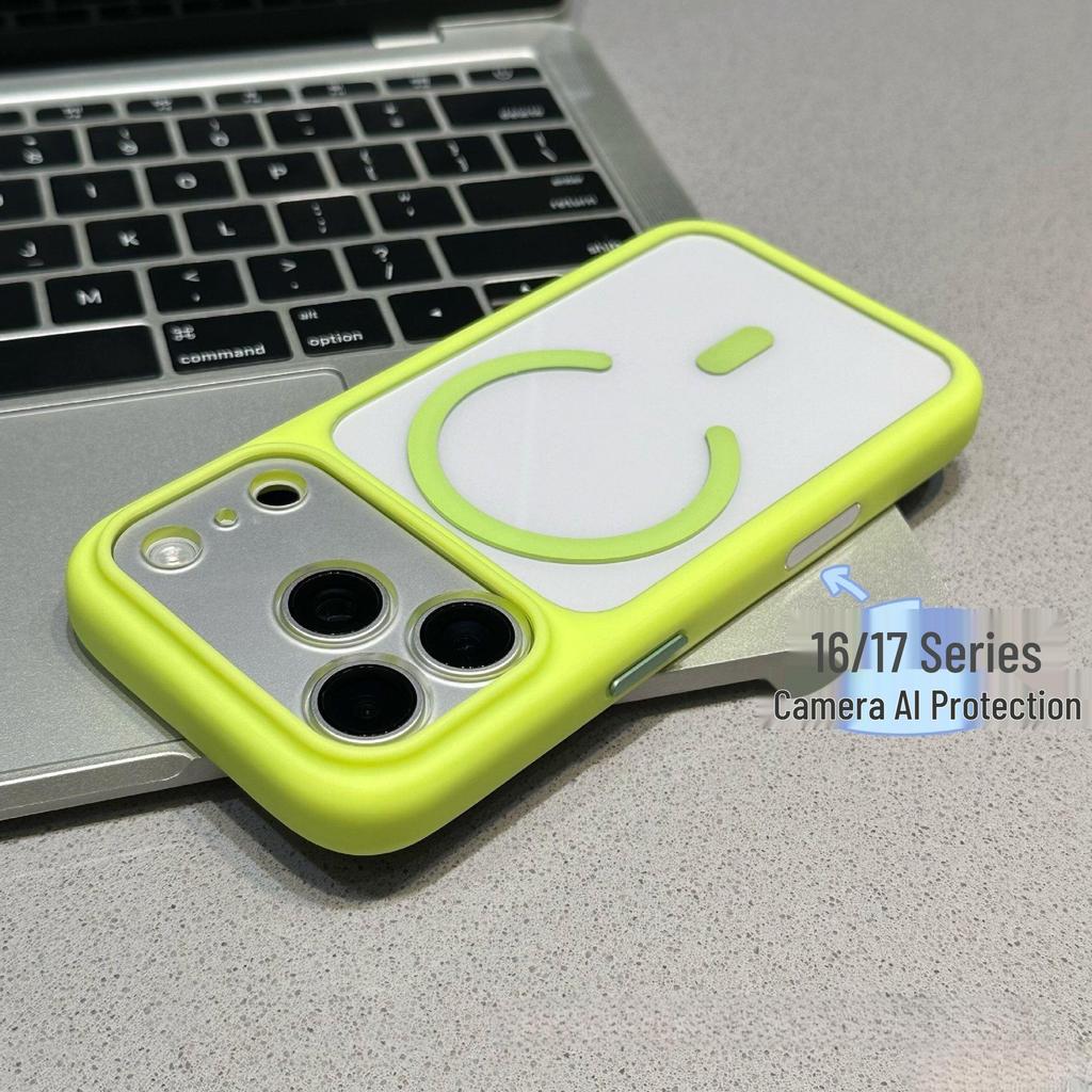 Совместим с iPhone 17 Pro Max: Магнитный прозрачный чехол с большим окном и защитой кнопок.
