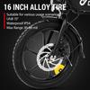 Electric Bike DYU A1F Pro 16" 250W Motor 7.5AH Foldable E-Bike Max Range 60Km Load 120Kg Black