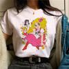 Candy Top Женская дизайнерская футболка Мода Девушка Харадзюку Летняя Хлопковая Футболка с Принтом Летняя Повседневная Удобная Футболка Топ