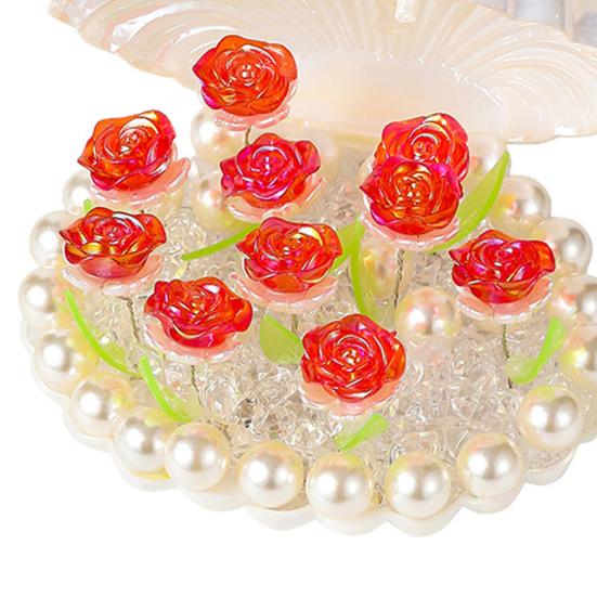 Роза Ночник Цветок Лампа Ракушка Свет Роза Спальня Настольные Лампы Теплый Свет Атмосферы Уникальные Подарки для Женщин Ее Подруги Жены