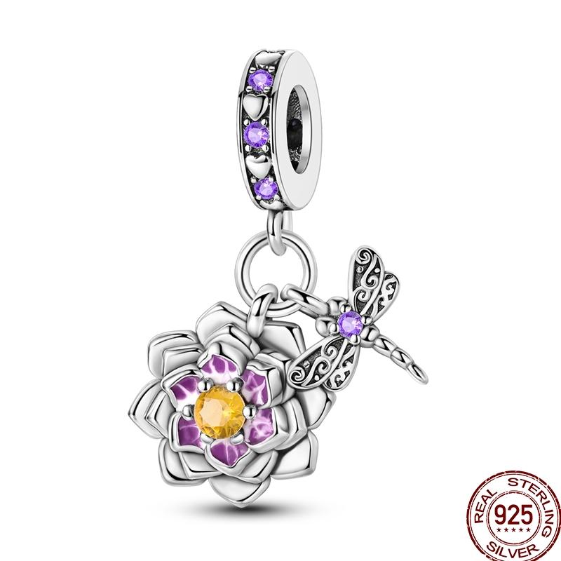 Весенняя коллекция бабочек Медный подсолнух Медведь Бабочка Цветные бусины Подходит для оригинального браслета 3 мм