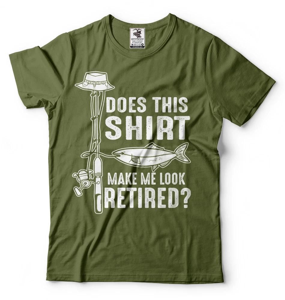 Fishing T-shirt Funny Mens Retirement Fishing Hobby T-shirt Grandpa Tee Shirt