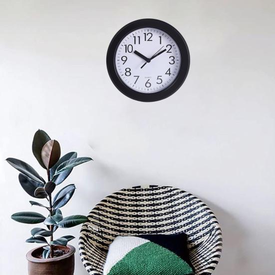 Современные настенные часы, дизайн с большими цифрами, легко читаемые, на батарейках, бесшумные, не тикающие, декоративные подвесные часы