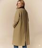 Leather Casual Stylish Lambskin Party Beige Genuine Women's Coat Trench Handmade