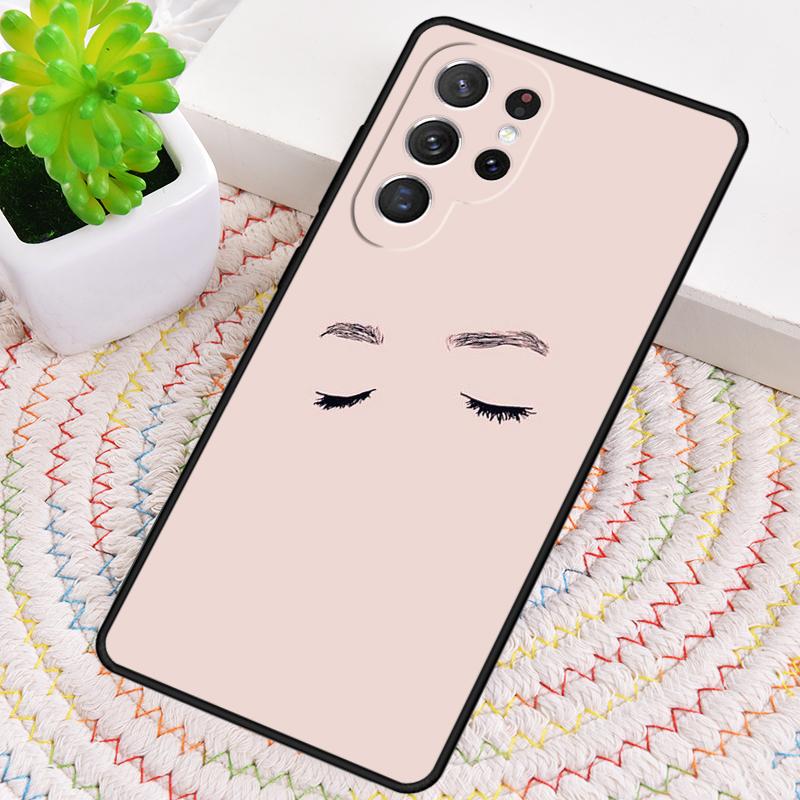 Эстетичный чехол для телефона с изображением глаз и ресниц для Samsung Galaxy note 10 pro S26 Ultra S23 S24 FE S25 S21 S22 PLUS ударопрочный