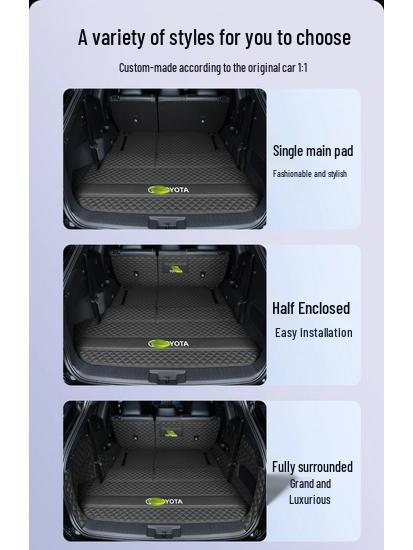 Полнопокрывающий коврик в багажник для 7-местного Toyota Highlander - Универсальный аксессуар для интерьера