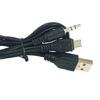 Кабель-переходник MicroUSB 5Pin на 3,5 мм для передачи звука с функцией зарядки USB