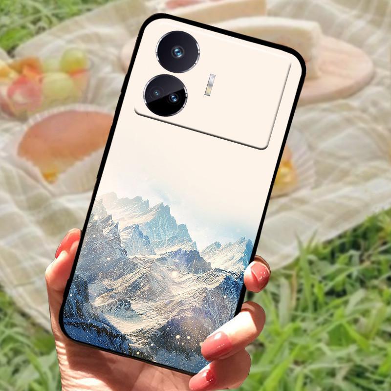 Чехол для Realme GT Neo 5 SE Популярный рисунок Черный силиконовый Мягкая задняя крышка Чехол для Realme GT Neo 5 SE 5SE Чехол для телефона Funda