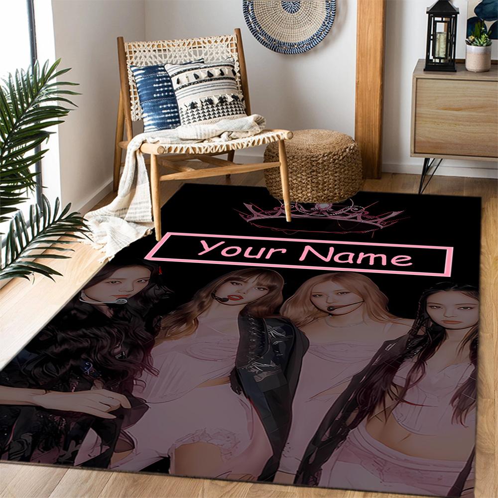 Royal Glamour Squad Customizable Name Floor Mat Suitable for Dormitory Hallway Outdoor Game Room Anti-slip Rug Decorate Offices Spiritual Gift