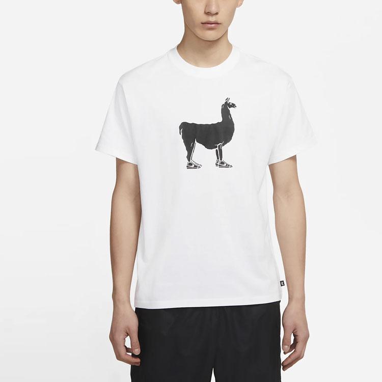 Nike Свободная вязаная футболка с короткими рукавами и принтом «Скейтбординг» SB Alpaca, мужские топы, белые DD1299-100