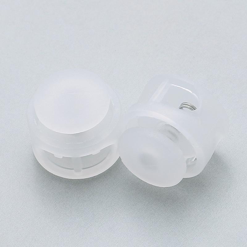 Colorful Elastic Double-Hole Spring Stopper for Shoelaces & Nylon Bags