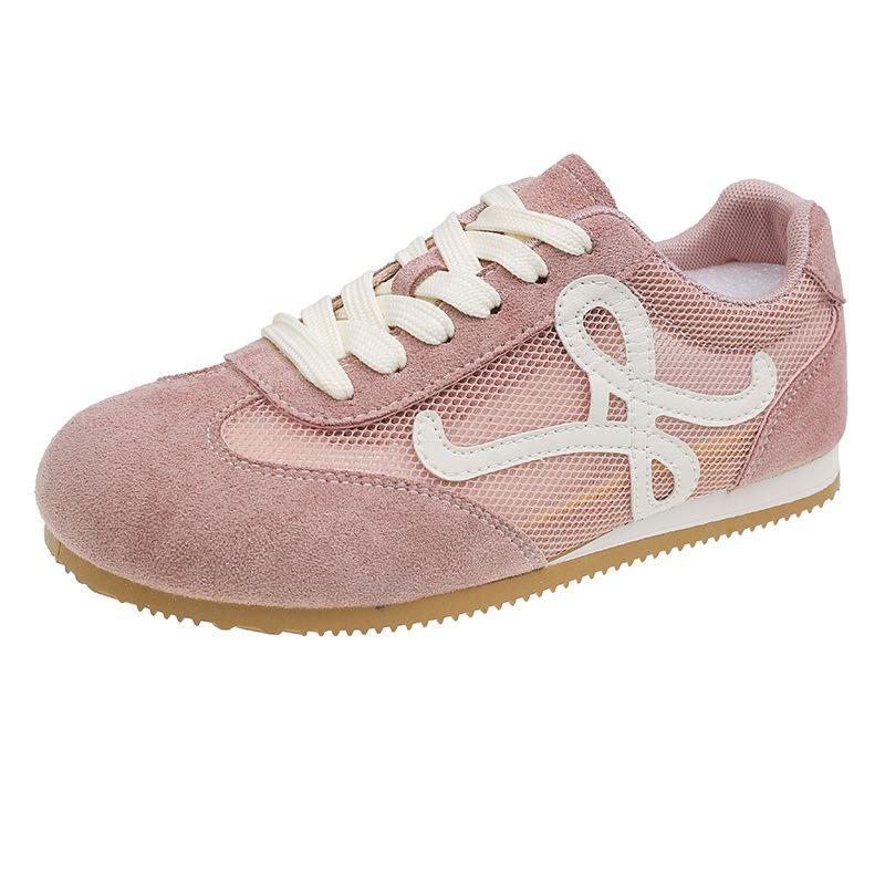 Туфли в балетном стиле, ретро-цветовая гамма, кроссовки Форреста Гампа женские, новинка 2025 года, удобные и дышащие, на плоской подошве, повседневные спортивные туфли для моральной подготовки