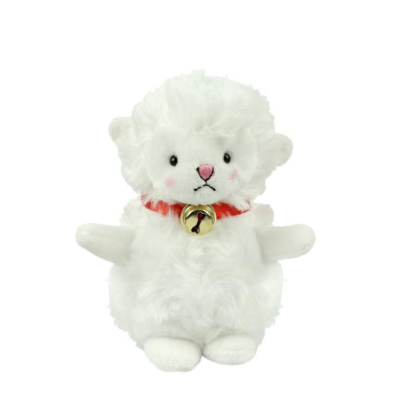 Прекрасный плюшевый брелок в виде овечки с колокольчиком, уникальная фигурка ягненка, милый брелок для модных девушек